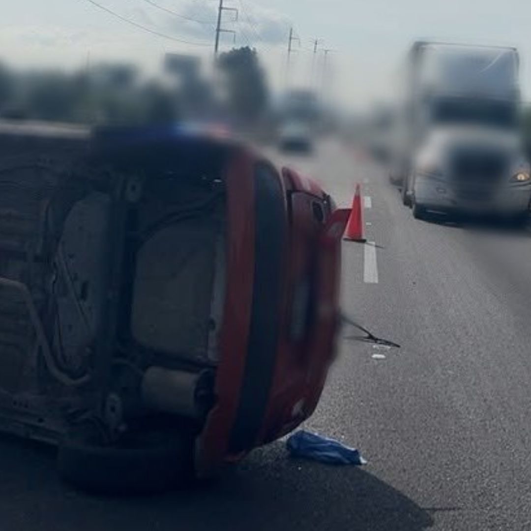 Accidente en la autopista México-Puebla.